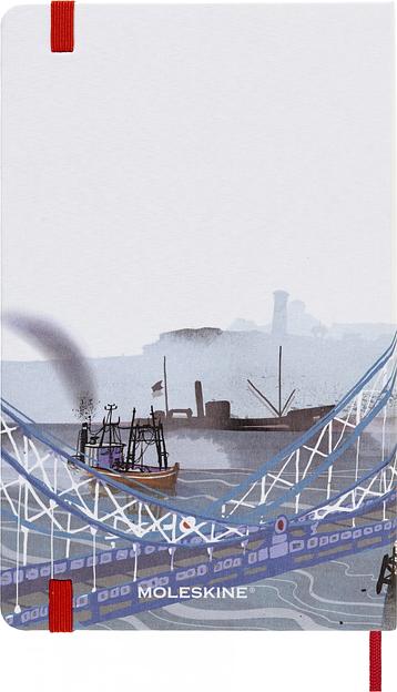 Блокнот Moleskine LIMITED EDITION I AM LONDON LEQP060IAMLO Large 130х210мм 240стр. слоновая кость страницы линейка твердая обложка подар.кор. белый фото 3