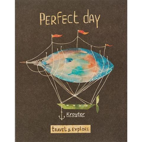 Тетрадь общая на скобе А5, 48л., клетка, Perfect day, Kroyter 06333 фото 1