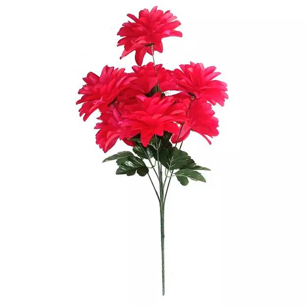 Букет малиновых георгинов 7 голов 77см фото 1