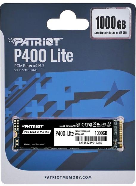 Накопитель SSD M.2 PCIE 1TB 2280 NVMe P400LP1KGM28H PATRIOT фото 4