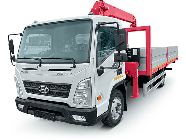 Грузовой автомобиль с краном манипулятором Hyundai Mighty EX9 фото 1