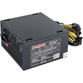 Exegate EX221638RUS-S Блок питания 500W Exegate 500NPXE(+PFC), ATX, black, 12cm fan, 24p+4p, 6/8p PCI-E, 4*SATA,3*IDE, FDD + кабель 220V с защитой от выдергивания фото 1