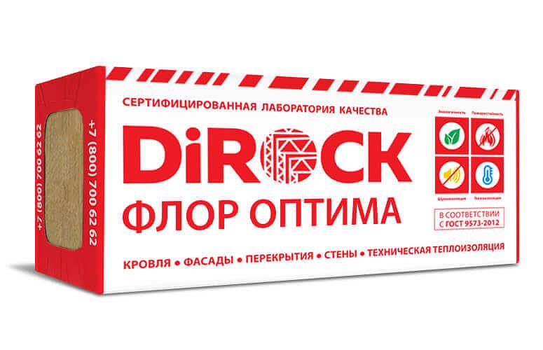 Плиты из базальтовой минеральной ваты DiROCK Флор Оптима фото 1