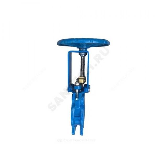 Задвижка шиберная двусторонняя чугунная Ду 250 Ру10 межфланцеваяанцевая со штурвалом уплотнение: NBR Benarmo фото 6