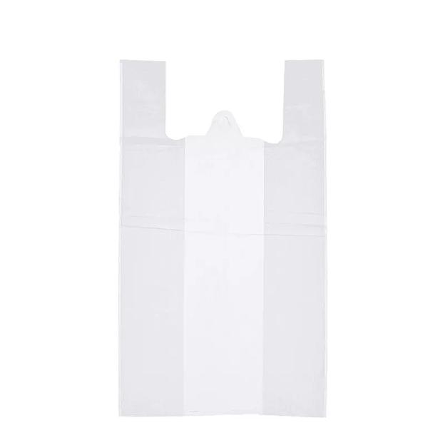 Упаковка пакетов майка 28×50 «Вишневая парочка» белая 14 мкр фото 2