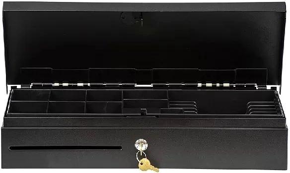 Ящик денеж. Атол 38714 FlipTop-B 14отдел. черный фото 2