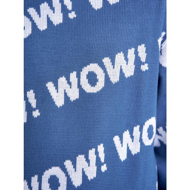 Джемпер «Вау» синий, для мальчиков ОПТ фото 8