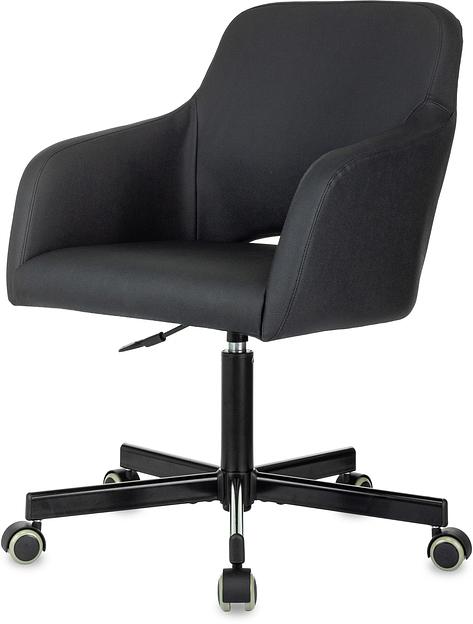 Кресло Бюрократ CH-380M черный эко.кожа крестов. металл фото 3