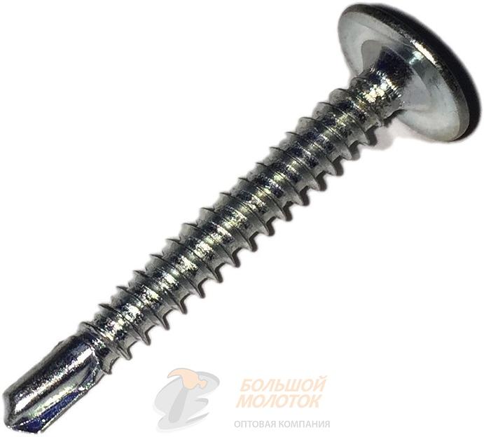 Саморез полусф. с прессшайб. МЦСП сверло 4,2*32 цинк 150 шт /32 фото 1