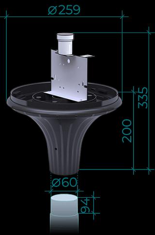 Светильники светодиодные парковые «LOTUS» опт фото 3