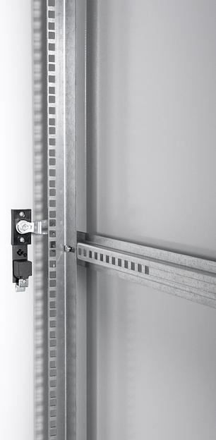 Шкаф коммутационный ЦМО (ШТК-Э-42.8.10-44АА) напольный 42U 800x1000мм пер.дв.перфор. задн.дв.перфор. 2 бок.пан. 710кг серый 915мм 114кг фото 4