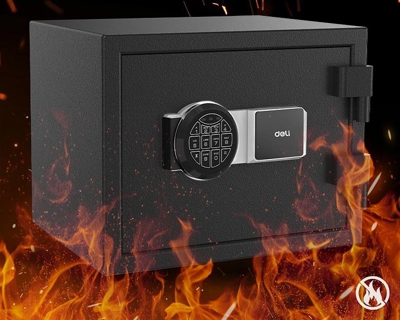 Сейф Deli ET586 огнестойкий электронный/ключевой фото 2