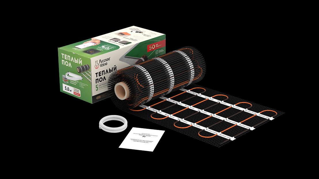 Мат нагревательный для теплого пола Русское тепло РТ-1600-10.00 фото 1