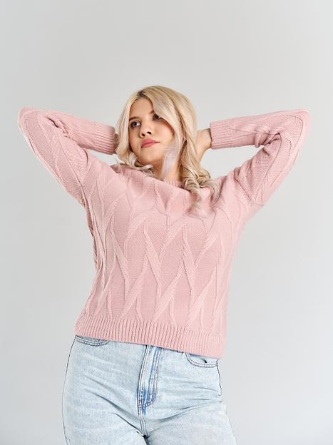 Джемпер женский «Заря» розовый ОПТ фото 3