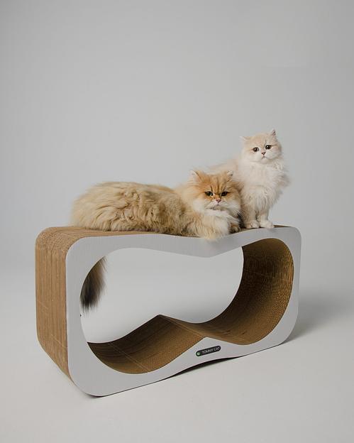 Когтеточка из картона Лонг, Белый, опт  фото 2