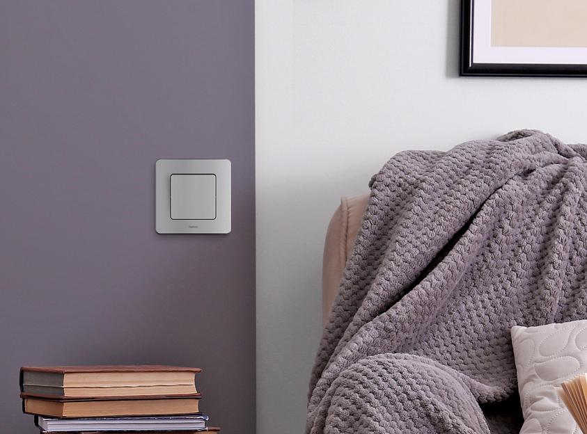 Legrand 673602 Выключатель одноклавишный - INSPIRIA - 10 AX - 250 В~ - алюминий фото 6