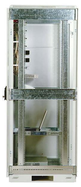 Шкаф коммутационный ЦМО (ШТК-М-42.6.6-4ААА) напольный 42U 600x620мм пер.дв.перфор. задн.дв.стал.лист 2 бок.пан. направл.под закл.гайки 550кг серый 455мм 96.3кг 180град. 2030мм фото 2