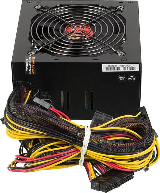 Блок питания Thermaltake ATX 650W LT-650P (24+4+4pin) APFC 120mm fan 5xSATA RTL фото 4