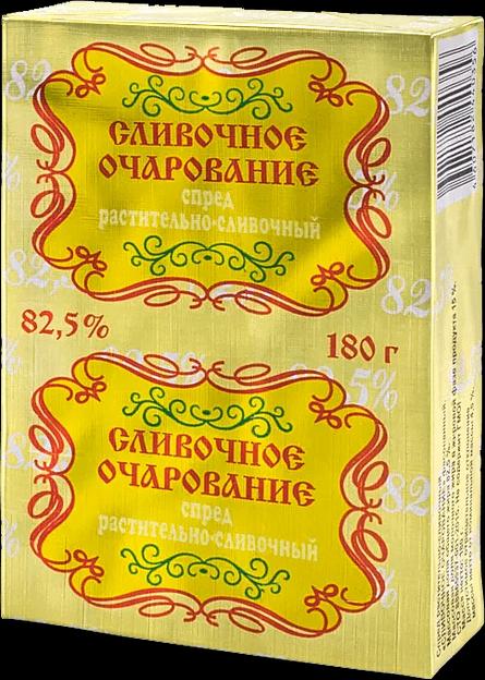 Спред растительно-сливочный «Сливочное очарование» 82,5% 180г ОПТ фото 1