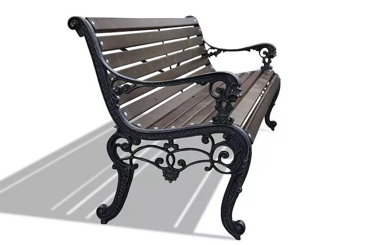 Чугунная скамейка парковая «Львы» ОПТ фото 1