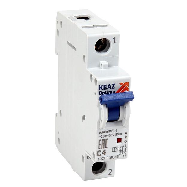 Выключатель автоматический модульный OptiDin BM63-1C10-УХЛ3 (Новый) (260501) фото 1