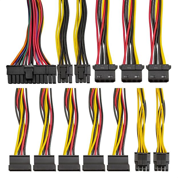 Exegate EX244556RUS Блок питания 600W Exegate UN600, ATX, 12cm fan, 24+4pin, 6pin PCI-E, 4*SATA, 1*FDD, 1*IDE фото 3
