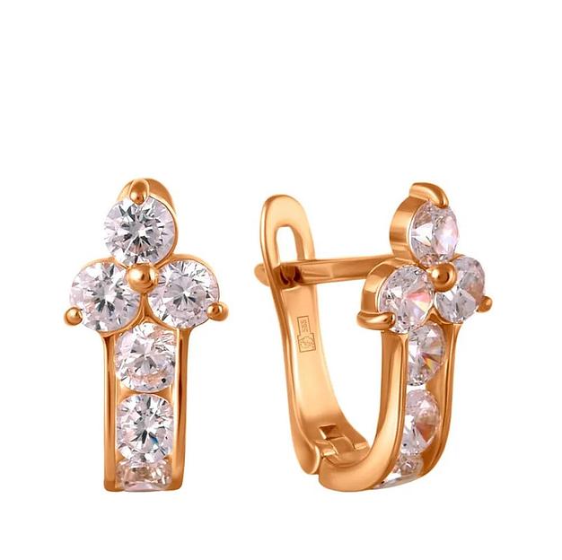 Золотые детские серьги «Эдем» С007 фото 1