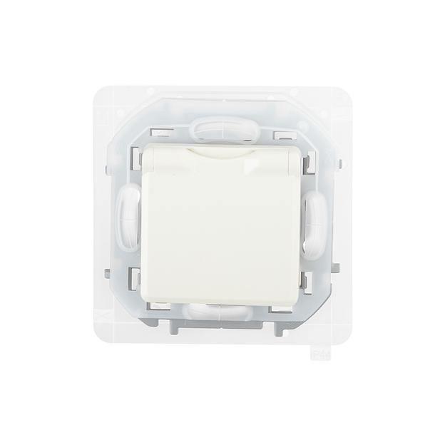 Розетка с заземлением защитной крышкой и интегрированными защитными шторками Legrand 673741 Inspiria 673741 фото 2