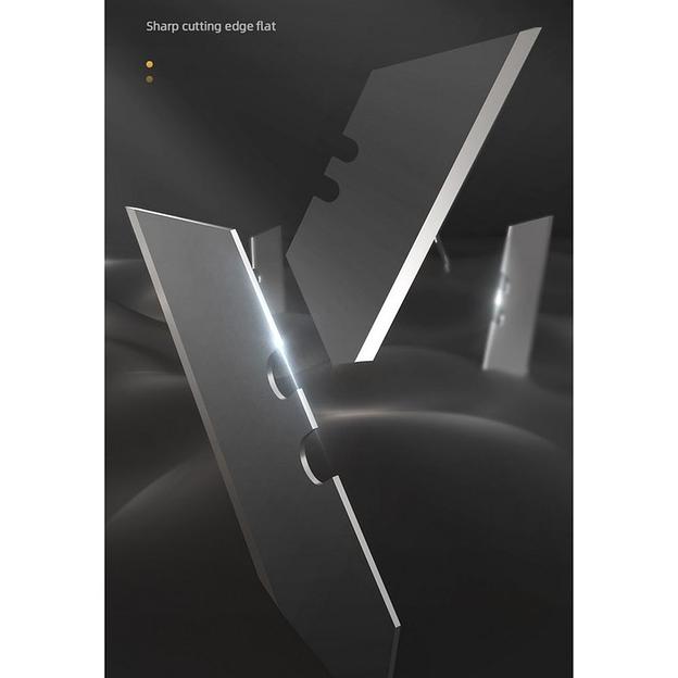 Нож Deli Технический нож "Home Series Black" Deli HT4008 Т-образное лезвие с механизмом автоматического возврата, эксклюзивный дизайн, корпус из высококачественного софттач пластика фото 5
