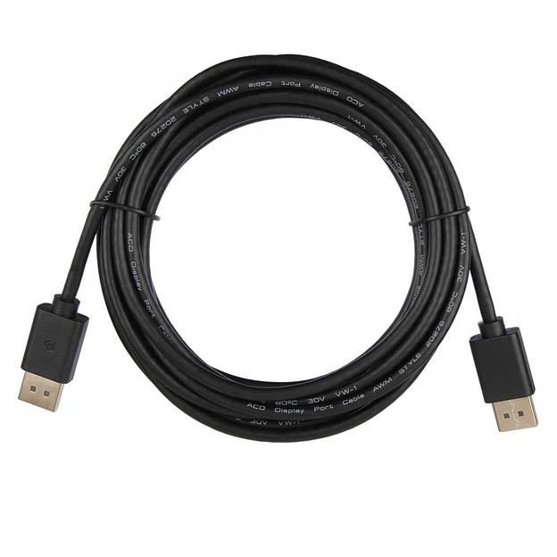 Кабель ACD Кабель ACD-DDPM2-10M |ACD-DDPM2-10M| DisplayPort 1.2, Golden Plated, 20m/20m, Черный,10м (742392) фото 1