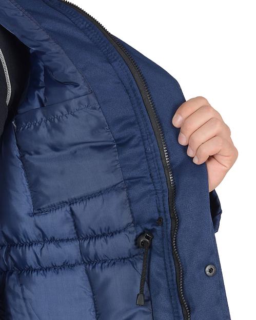 Костюм «Сириус-Профессионал» зимний куртка и полукомбинезон, синий с серым ОПТ фото 5