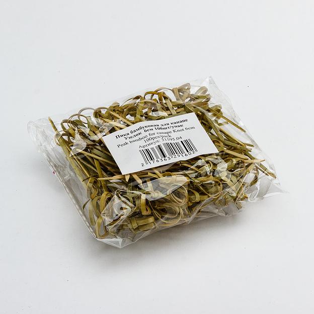 Пика "узелок" бамбуковая 6см 100шт фото 1