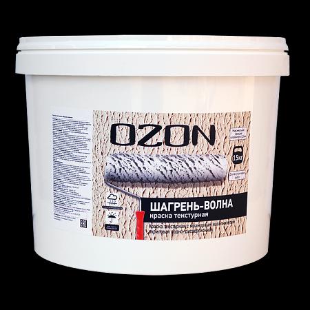 Краска декоративная текстурная OZON Шагрень-волна ВД-АК-271-15 белая опт фото 1