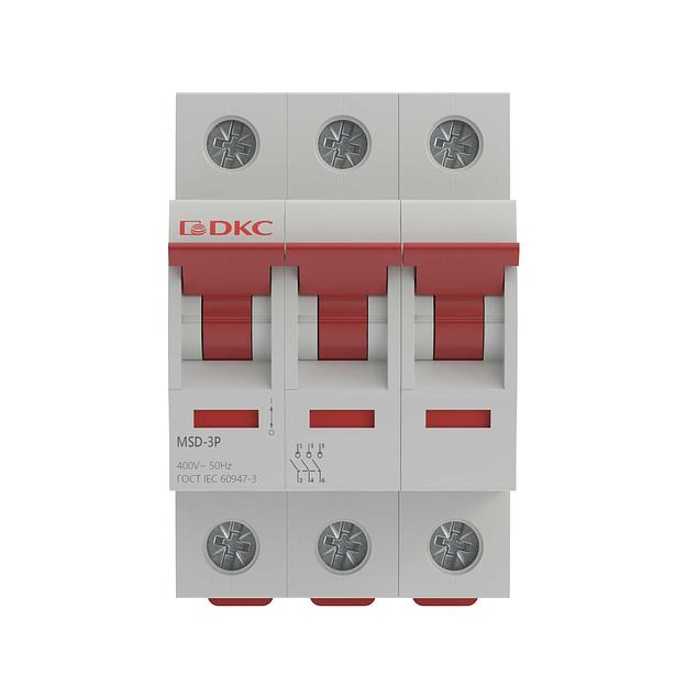 Выключатель нагрузки трёхполюсный 40A MSD-3P40 фото 2
