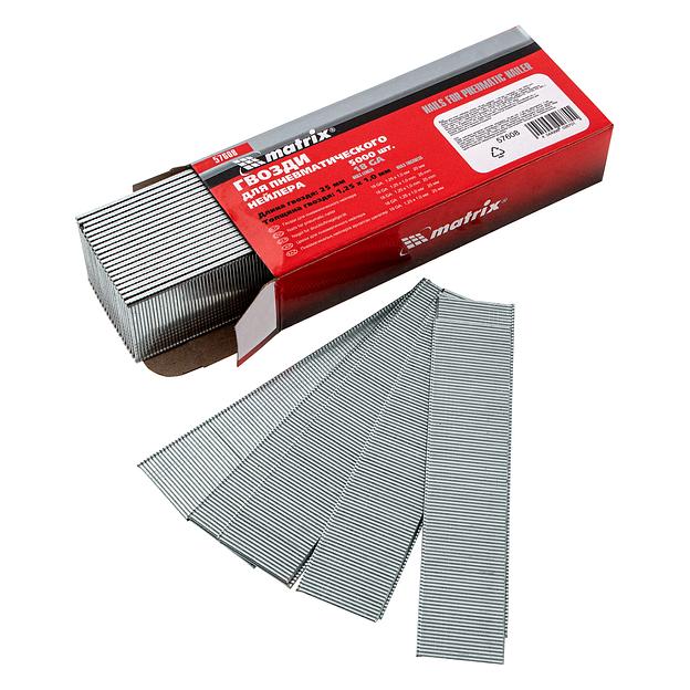 Гвозди для пнев. нейлера, длина - 25 мм, ширина - 1,25 мм, толщина - 1 мм, 5000 шт фото 2