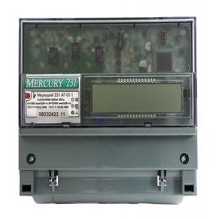 Счетчик электроэнергии Меркурий 231 АТ-01I трехфазный многотарифный, 5(60), кл.точ. 1.0, D, ЖКИ, IrDA 2 Тарифа МСК фото 1