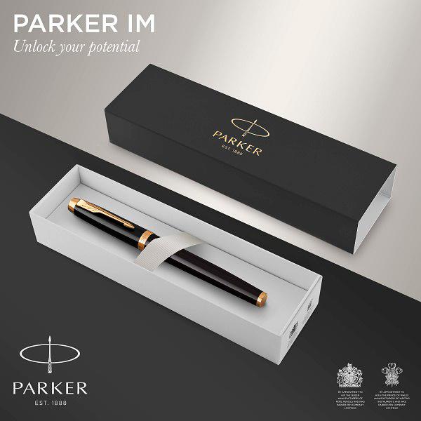 Ручка перьев. Parker IM Core F321 (CW1931645) Black GT F сталь нержавеющая подар.кор. фото 7