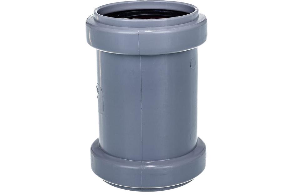 Муфта канализационная 50 двухраструбная фото 3