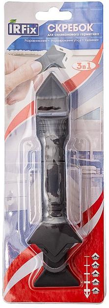 Скребок IRFIX для нанесения и удаления силиконового герметика (5 сменных насадок) фото 1