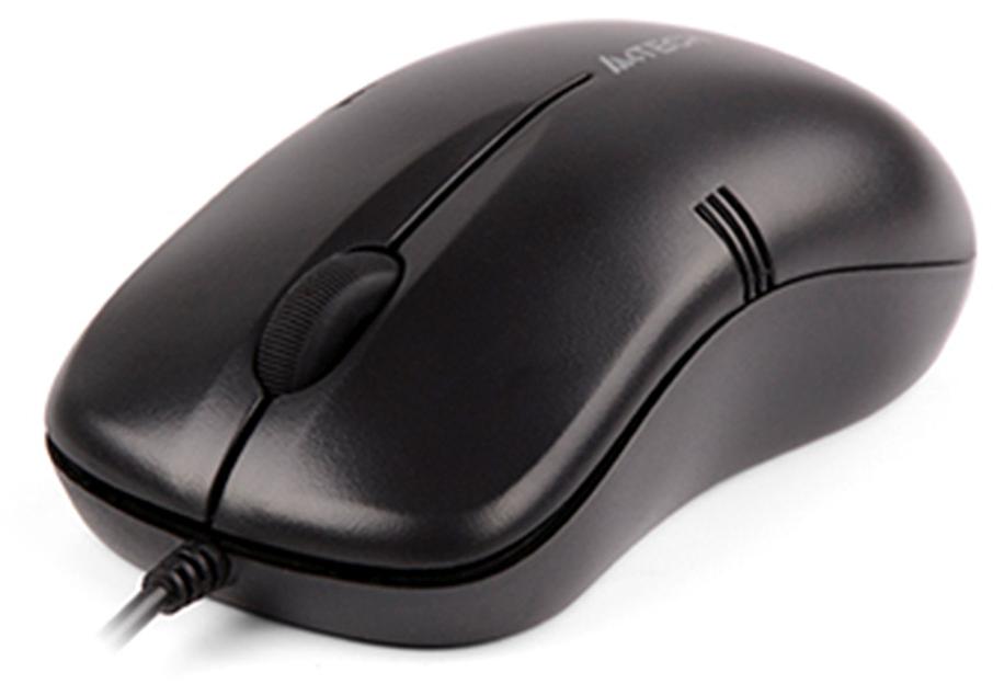 Мышь A4Tech OP-560NUS черный оптическая (1200dpi) silent USB (2but) фото 3