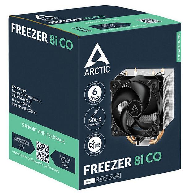 Вентилятор для процессора Arctic Freezer 8i CO Retail (Intel Socket 1851, 1700) (ACFRE00191A) фото 6