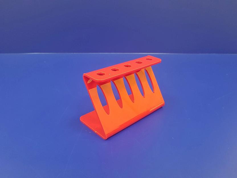 Подставка для ручек карандашей кистей 5 секции ( Z-образные, цвет красный) фото 4