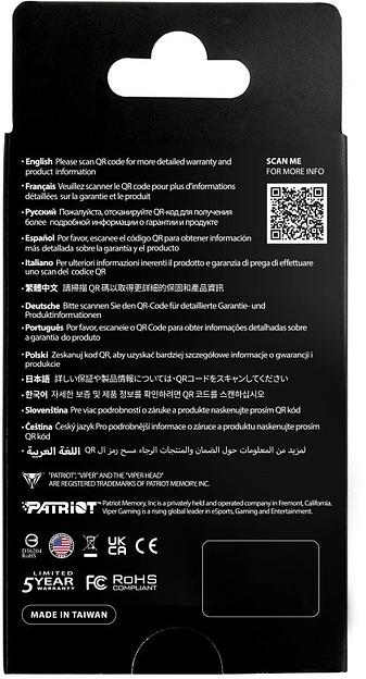 Накопитель SSD M.2 PCIE 2TB 2280 NVMe PV593P2TBM28H PATRIOT фото 5