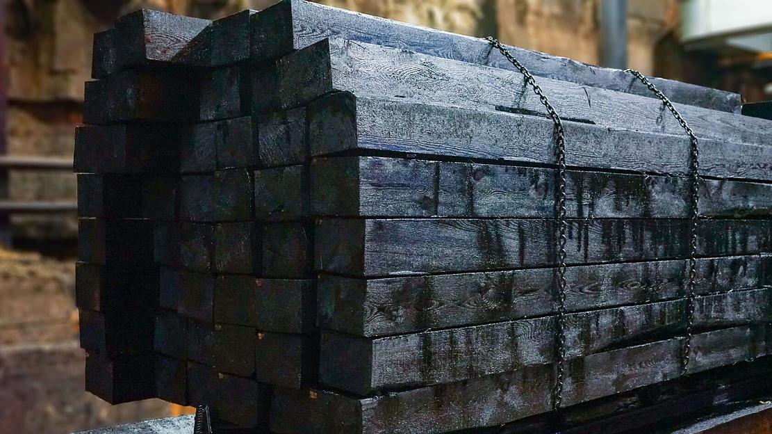 Брус деревянный пропитанный для стрелочного перевода, Б2 тип II , Опт фото 1