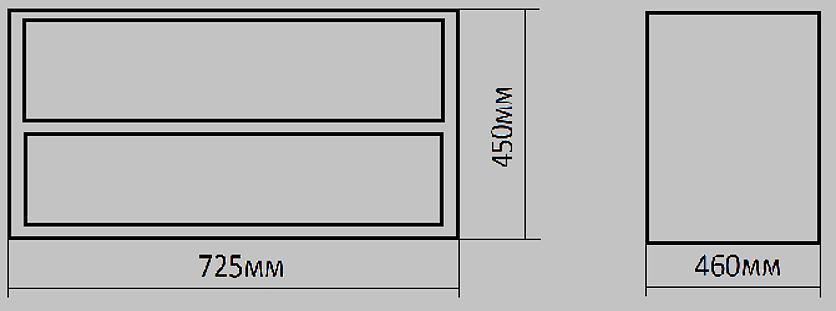 Комплект тумбы с раковиной 72,5х45х46 см ОПТ фото 2