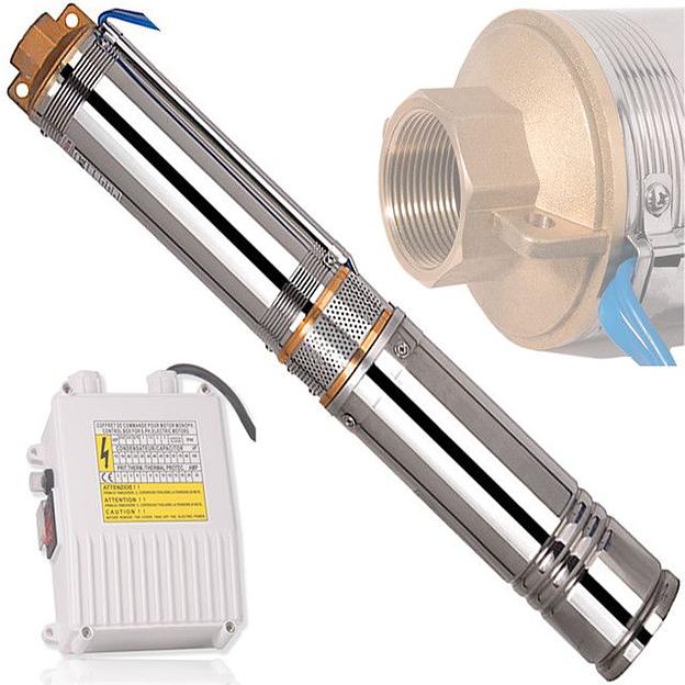 Скважинный насос для воды LEO 3XRm 2/8-0.18, для полива из бочки, резервуара, скважины фото 1