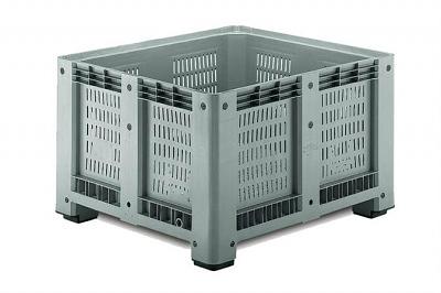 Перфорированный контейнер «iBox» на ножках 1200×800×800 мм, опт фото 1