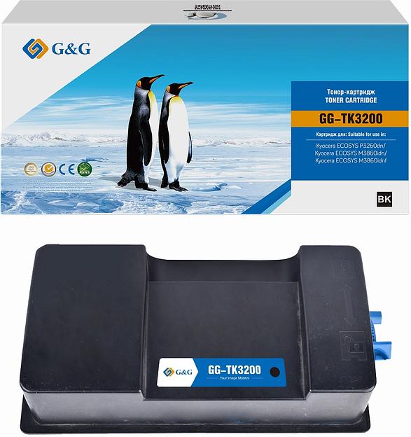 Тонер-картридж G&G toner-cartridge for Kyocera ECOSYS P3260dn/Kyocera ECOSYS M3860idn/Kyocera ECOSYS M3860idnf with chip 40000 pages гарантия 36 мес. (GG-TK3200) фото 1