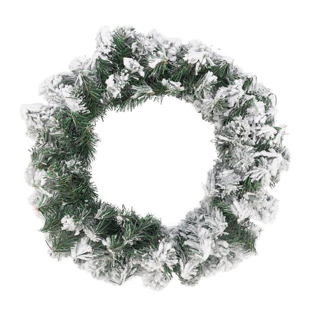 Neon-night 307-147 Заснеженный еловый венок NEON-NIGHT O 45 см, ПВХ фото 1