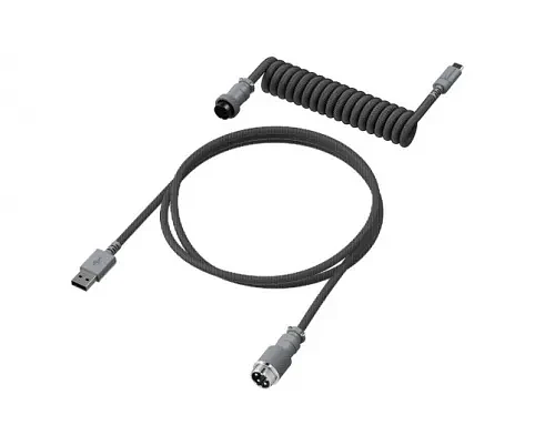 Кабель для механической клавиатуры HyperX USB-C Coiled 6J679AA черно-серый фото 1